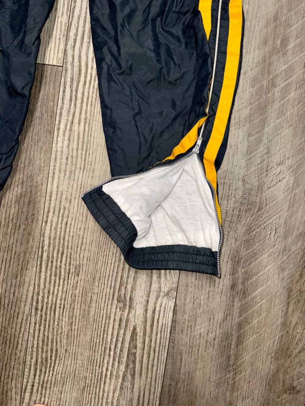 Vintage US. NAVY PHYSICAL TRAINING UNIFORM PANTS track suit lined military M - Picture 6 of 6